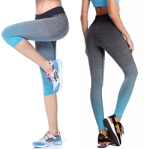 Women Yoga Sport Leggings Summer Capri