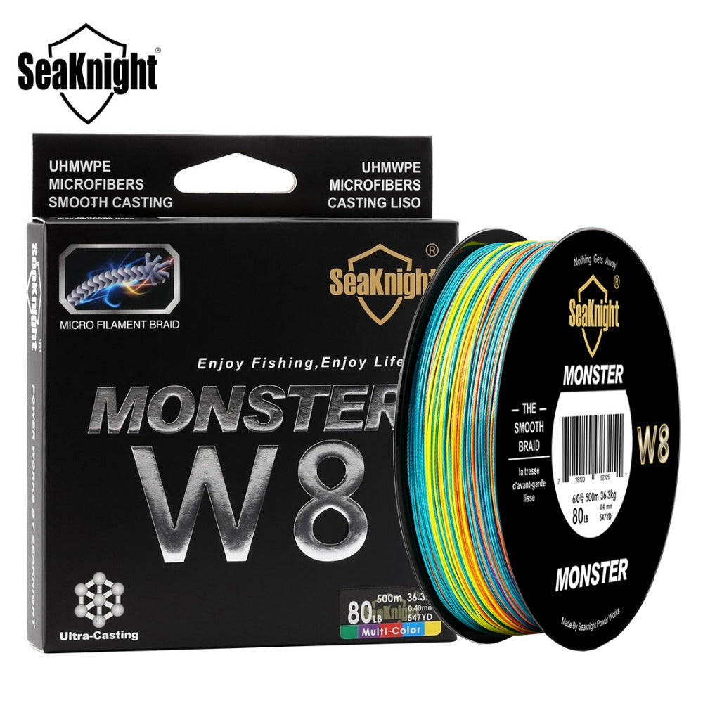 SeaKnight Monster W8 Multi-Color 8 Strands PE Fishing Line