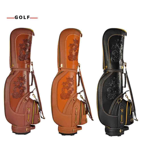 PGM High Quality PU Leather Dragon Golf Club Bag