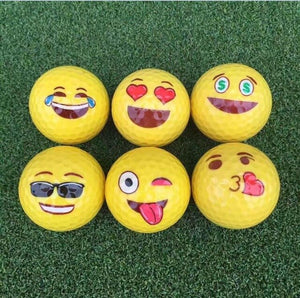 CRESTGOLF 6pcs/12pcs per pack Emoji Golf Balls