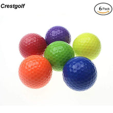 Load image into Gallery viewer, CRESTGOLF 6pcs/pack Colorful Mini Golf Balls