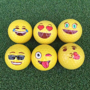 CRESTGOLF 6pcs/12pcs per pack Emoji Golf Balls