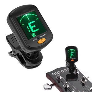 Digital Chromatic LCD Clip-On Electric Tuner for Bass Guitar Ukulele Violin Oud Guiatr Parts & Accessories WITH CR2032 Battery